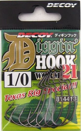 Amo Worm 21 Diggin Hook Texas Rig Special