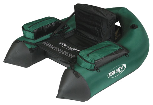 Belly boat fish cat 4 deluxe lcs green