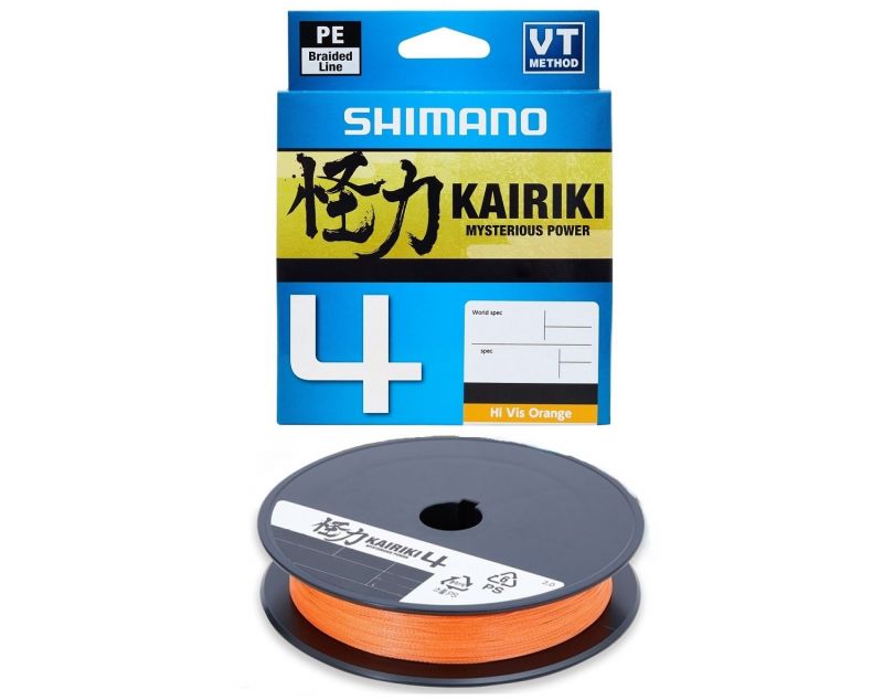 Treccia Shimano Kairiki 4 150m 0.06mm 4.4kg Orange Treccia Shimano Kairiki 4 150m 0.06mm 4.4kg Orange