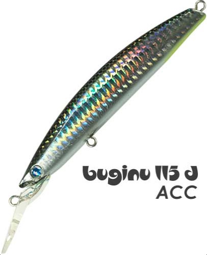Minnow Seaspin Buginu 115 Deep 24 gr Slow Sinking col. ACC Minnow Seaspin Buginu 115 Deep 24 gr Slow Sinking col. ACC