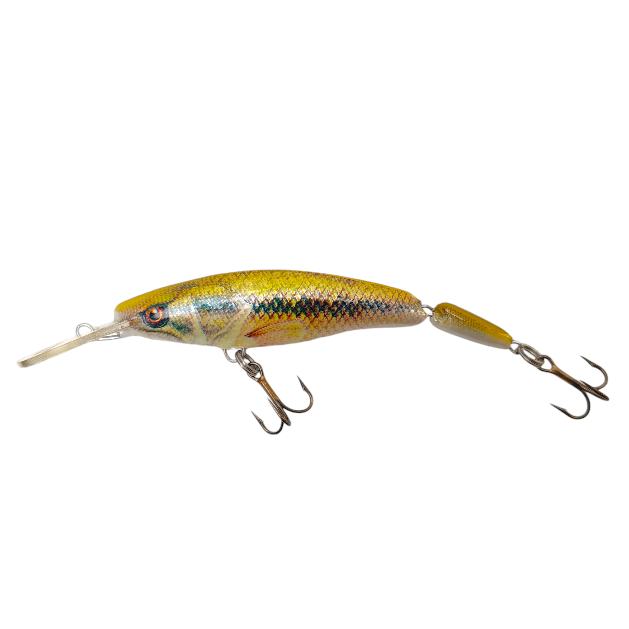 Minnow Ugly Duckling Original Wobbler Jointed 7cm 6g Float col. BASS Minnow Ugly Duckling Original Wobbler Jointed 7cm 6g Float col. BASS