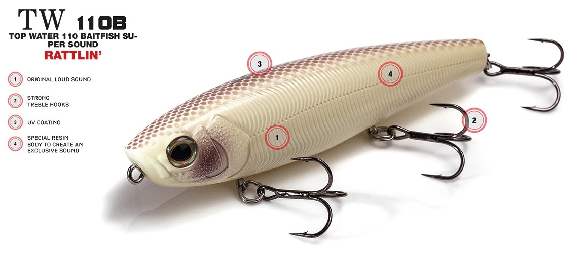 Pencil Molix Top Water 110 Baitfish Series