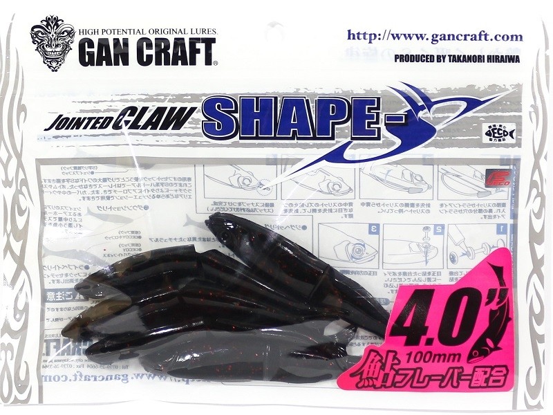 Soft Swimbait Gan Craft Jointed Claw Shape-S 4.0”