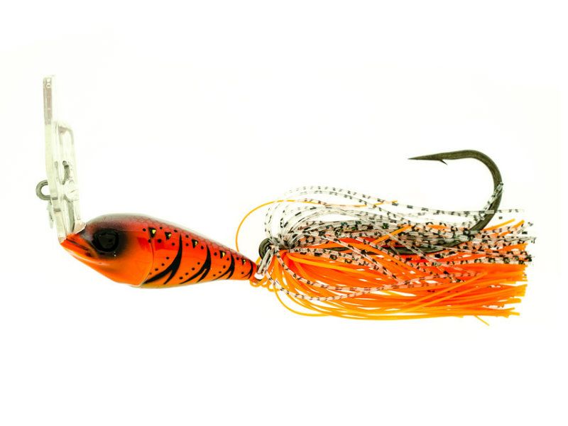 Lover  magnum 1.1/2 oz. Silent single hook 59 wcc red craw