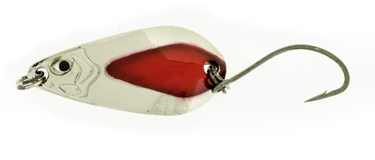 Trout Spoon 1.5 gr col.151 Silver Red Stripe