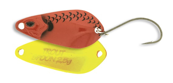 Trout Spoon 5.0 gr col. Red & Yellow