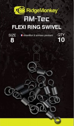 Ridgemonkey RM-Tec Flexi Ring Swivel size 8