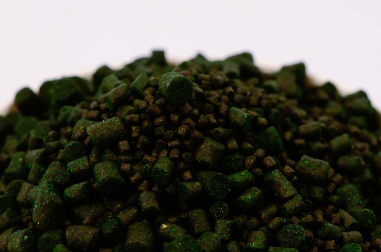 Pellets Big Fish Green Fish original Mulberry 2/4/6mm 1 kg