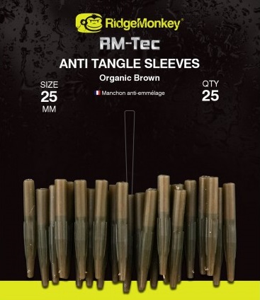 Ridgemonkey RM-Tec Anti Tangle Sleeves Organic Brown Short