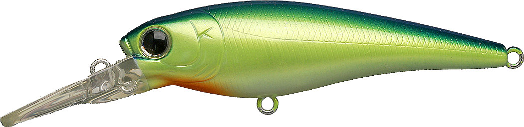 Artificiale Lucky Craft Bevy Shad 75 SP col. Chartreuse Blue Artificiale Lucky Craft Bevy Shad 75 SP col. Chartreuse Blue