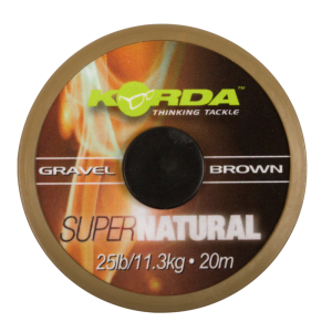 Treccia Korda Super Natural - Gravel Brown 25lb - 20m