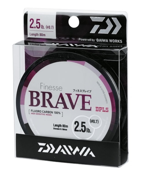 Fluorocarbon Daiwa Finesse Brave 80mt 0,112 mm 1,5 lb (Bait Finesse)