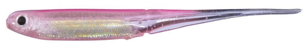 Softbait OSP Eco Mylarminnow 2.5" col. MW024 Visible Pink Back Site