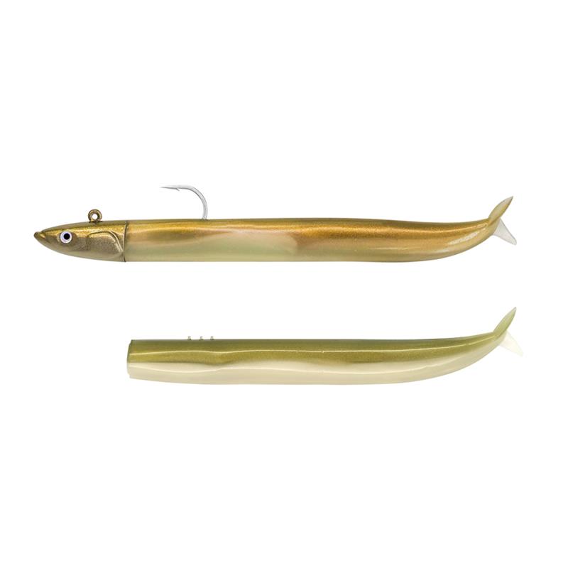 Combo Fiiish Crazy Sand Eel 220 n°5 OffShore 60 g col. Gold Combo Fiiish Crazy Sand Eel 220 n°5 OffShore 60 g col. Gold
