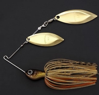 Spinnerbait Elite Lure CFS 5/8 oz Double Willow col. Killer Gold