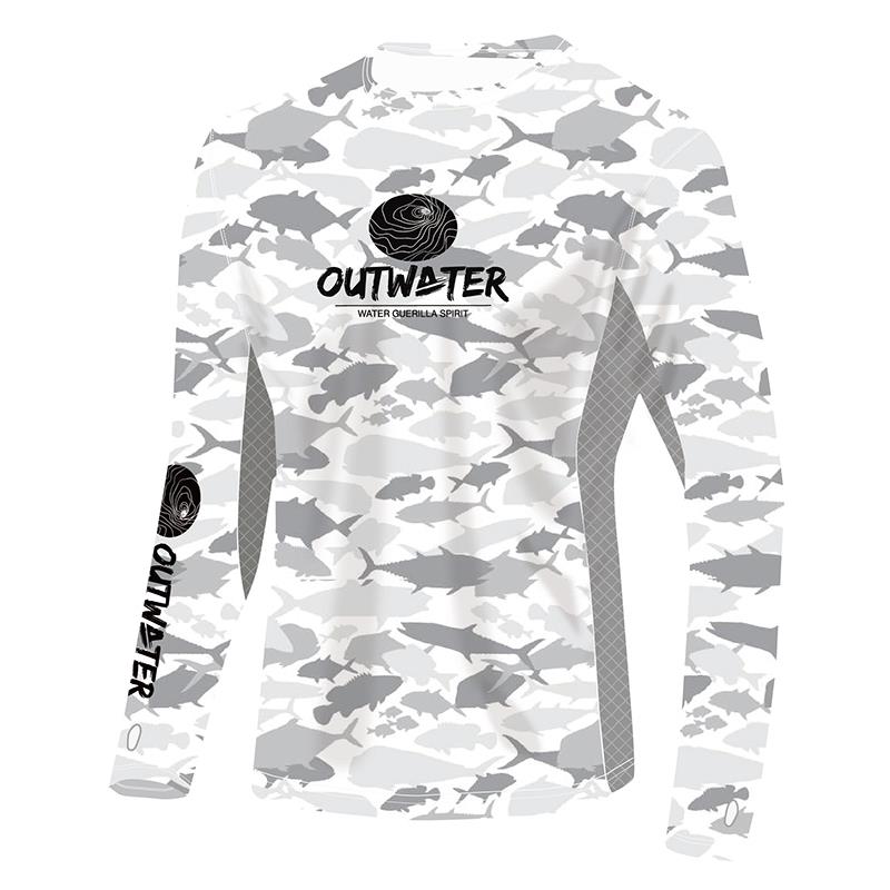 Maglia Anti-UV Outwater Spreks col. Fish Camo