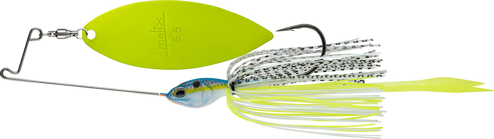 Wirebait Molix Lover Short Arm Spinnerbait 1/2 oz W col. 22 Neon Chr