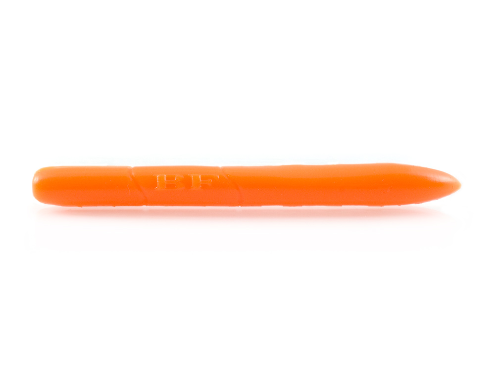 Stick Worm Black Flagg Bigg Butt MICRO 2.25" Col. #041 Hot Orange
