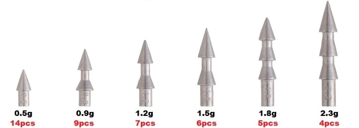 Piombi Insert Valley Hill TG Tungsten Nail Sinker RB