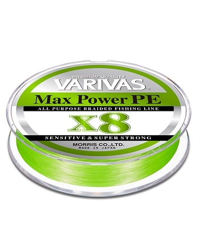 Treccia Varivas Max power PE X8 Lime Green 150mt 