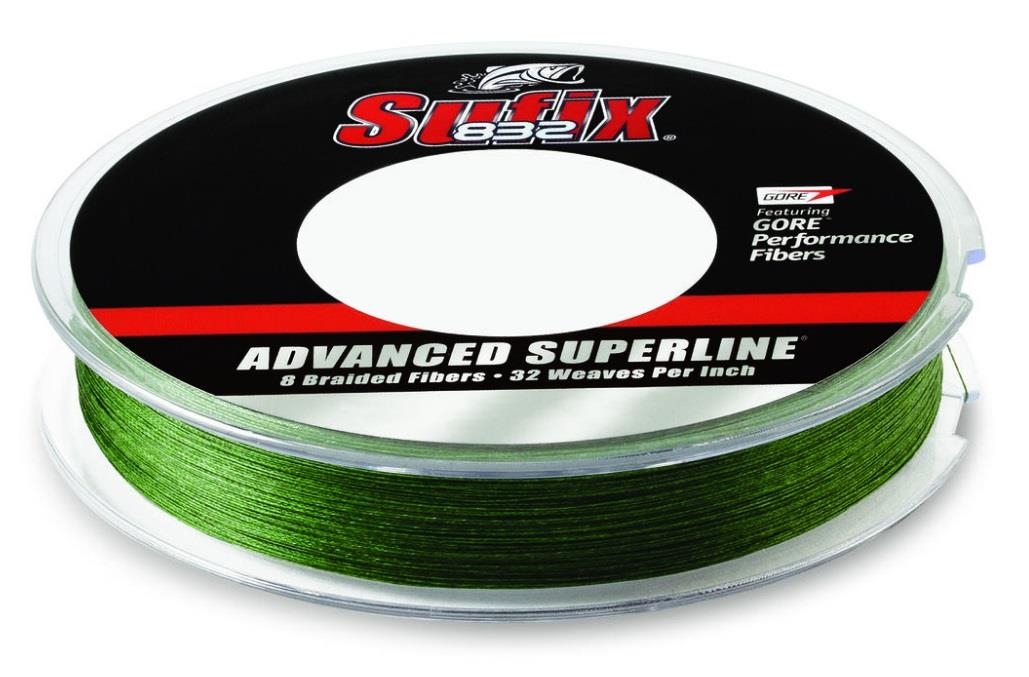 Treccia Sufix 832 Advanced Superline Low Vis Green 250mt 0,28mm