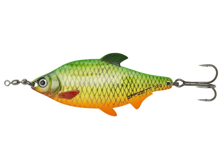Ondulante Dam Effzett Roach Spoon 11cm - 56g - Fire Roach Uv Ondulante Dam Effzett Roach Spoon 11cm - 56g - Fire Roach Uv