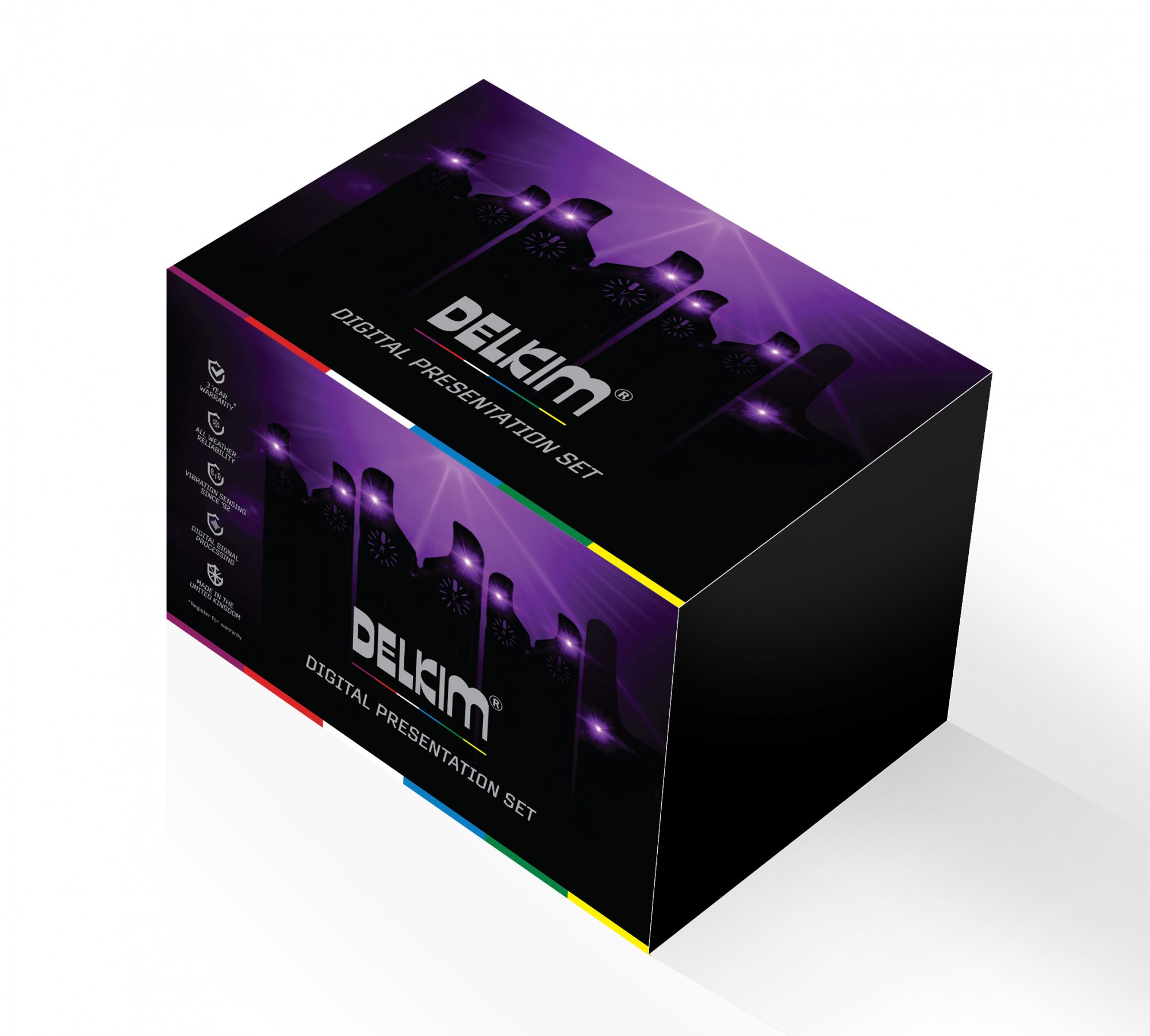 Set 3+1 Delkim Digital Presentation Set Purple LED