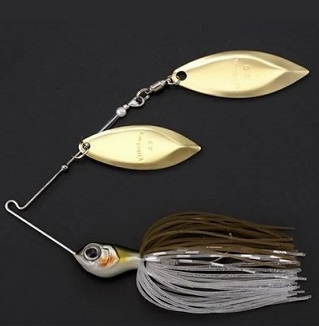 Spinnerbait Elite Lure CFS 5/8 oz Double Willow col. Mekki Green