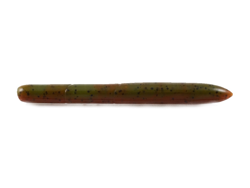 Stick Worm Black Flagg Bigg Butt MICRO 2.25" Col. #119 Melon Camo