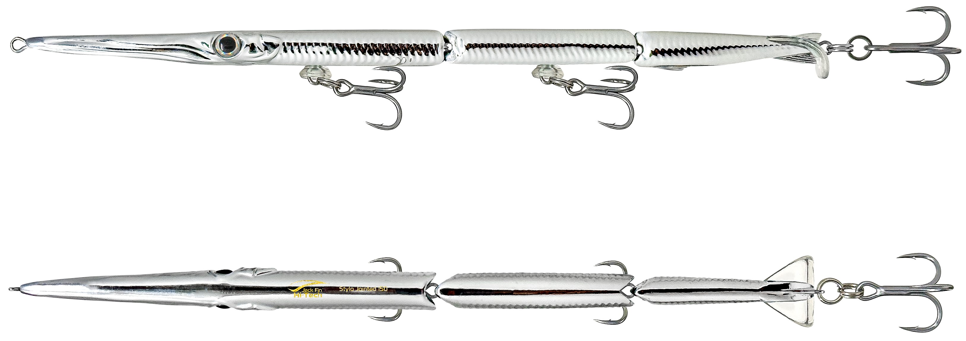 Needlefish Swimbait Jack Fin Stylo Jointed 150 col. 08 UV-Chrome