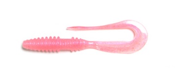 Grub Tail Worm Keitech Mad Wag 3,5” col. K011 Natural Pink