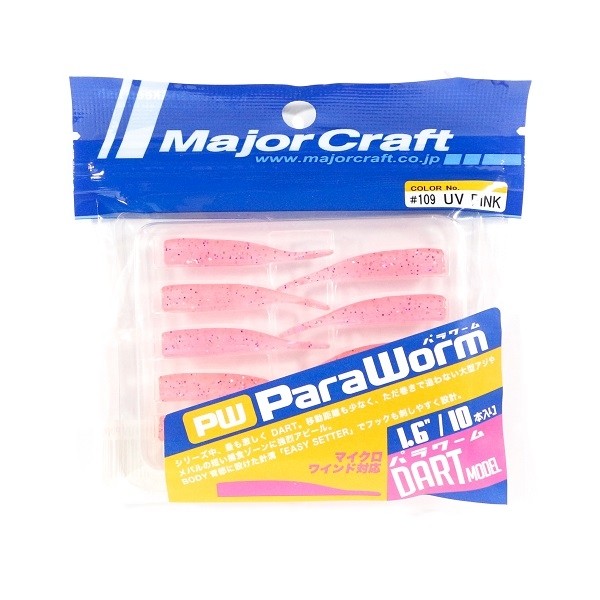 Artificiale Major Craft Para Worm Dart 1,6” col. 109 Keim. Pink 10pz Artificiale Major Craft Para Worm Dart 1,6” col. 109 Keim. Pink 10pz