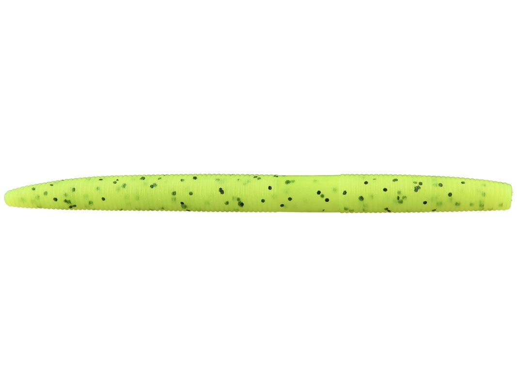 Worm Gary Yamamoto Senko 7" col. 156 Chartreuse/Blk Flk