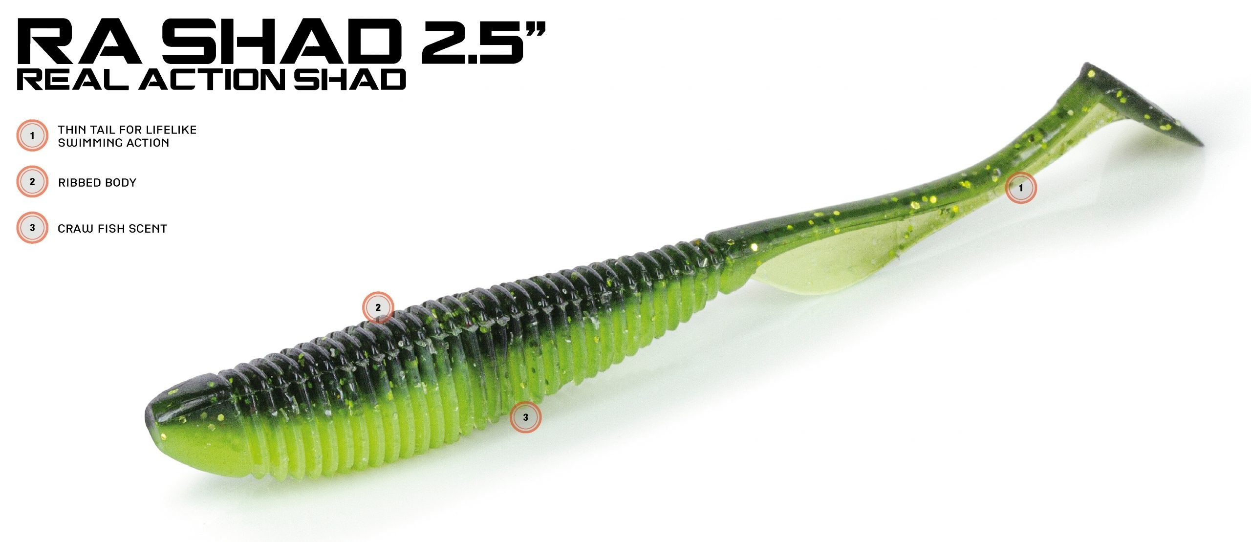 Artificiale Molix RA Shad 2,5"