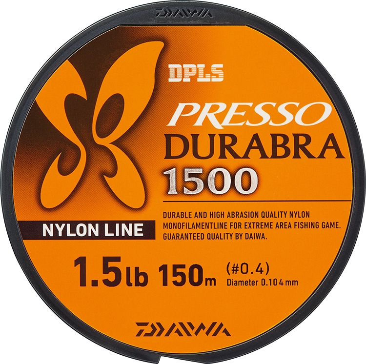 Nylon Daiwa Presso Durabra 1500 150 mt 2 lb 0.117 mm