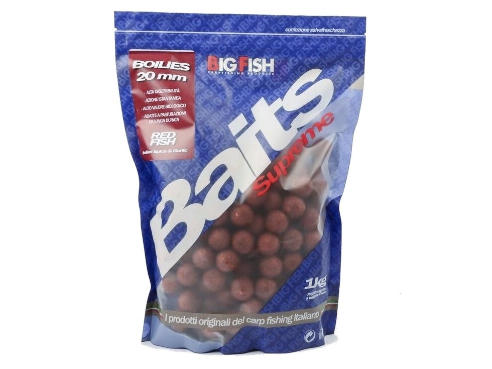 Boilies Big Fish Red Fish Original Indian Spice & Garlic 1 kg