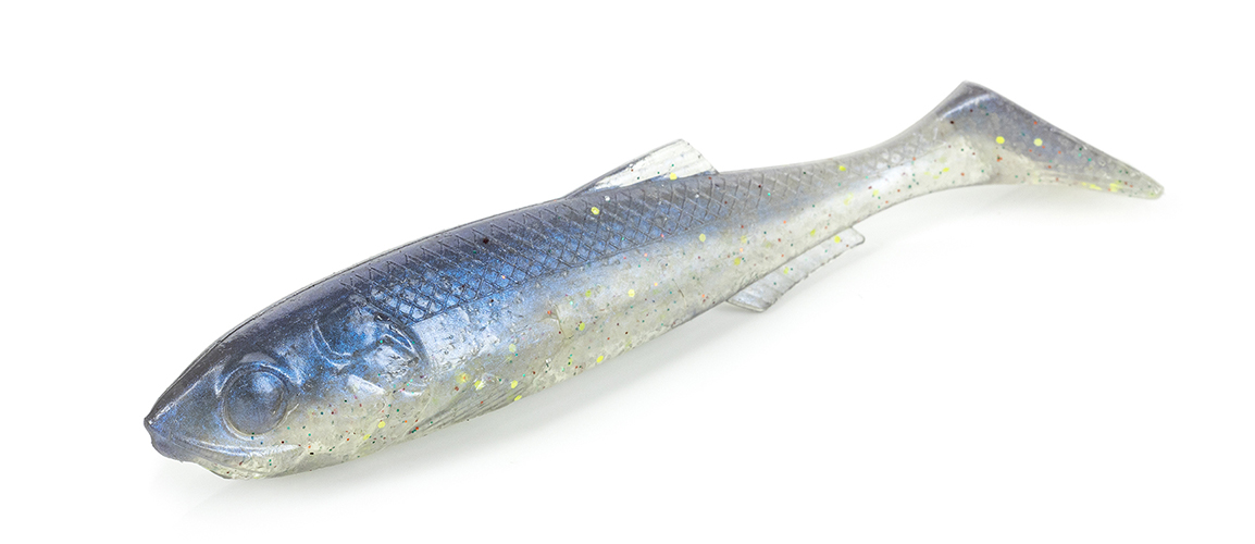 Soft Shad Molix RT Paddle Flex 4" col. 647 Blue Herring