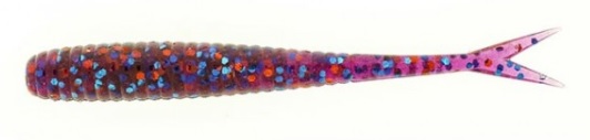 Soft Minnow Valley Hill Dippi'n Fish 3" col. 709 Spider Purple