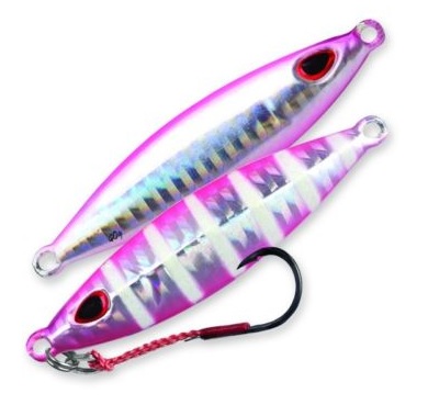 Metal Jig Storm Koika Jig 80 gr Assist Hook Col. Silver Pink Zebra