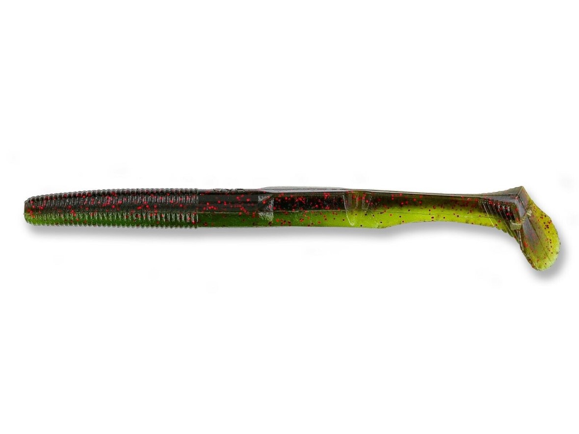 Shad Tail Worm Gary Yamamoto Swimsenko 5" col. 925 GP sm Red/ 042J