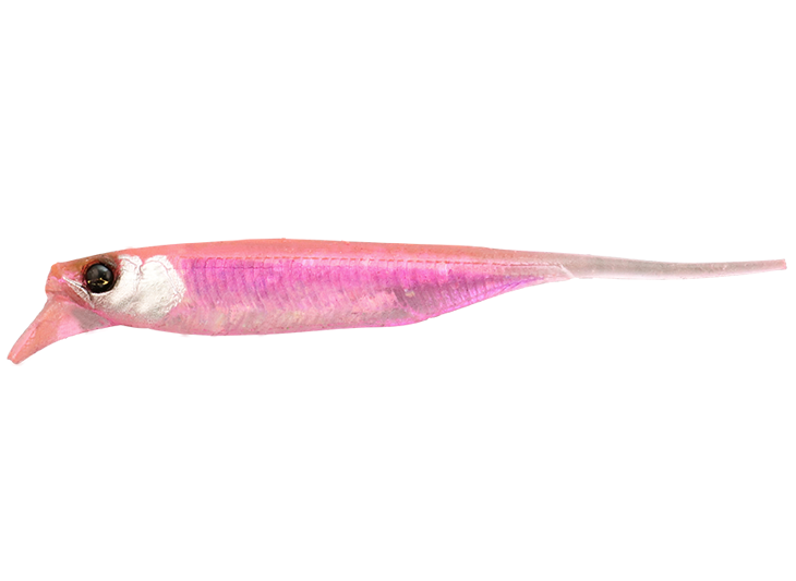 Soft Minnow Jackall RV-Driftfry 3.0” col. Pink Wakasagi