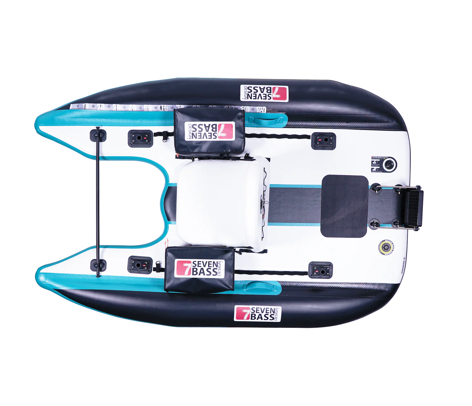 Belly Boat in Dropstitch Seven Bass Flatform XL col. Seafoam Black