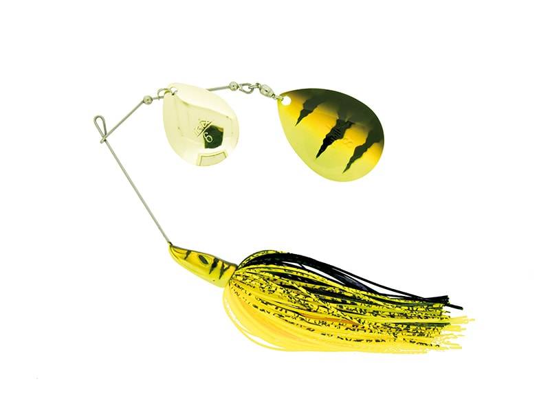 Pike Spinnerbait 1 oz 28g Double Colorado col. Black Tiger