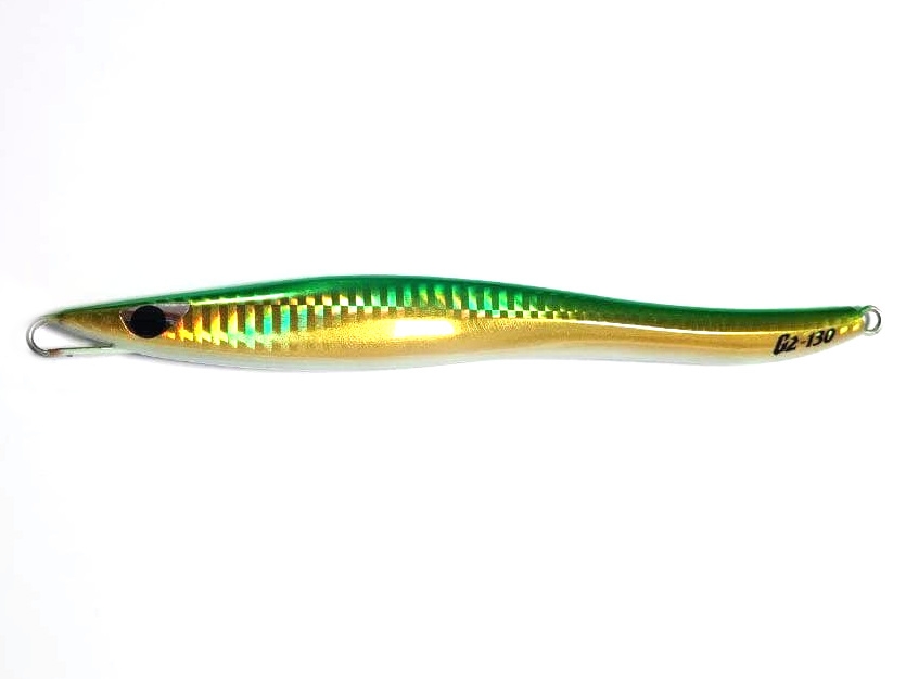 Metal jig CB ONE G2 130 gr col #253 GREEN-GOLD/GLOW BELLY