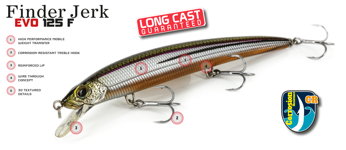 Jerkbait Molix Finder Jerk EVO 125 F