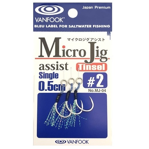Amo Vanfook Micro Jig Assist Single Tinsel 0,5 cm