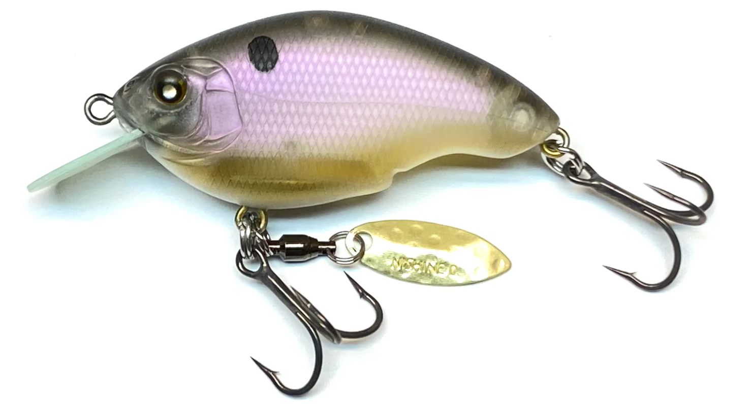 Shallow Crankbait Nishine Baby Chippawa RB Blade col. Ghost Shad