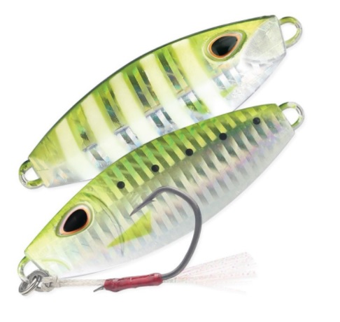 Metal Jig Storm Gomoku Slow Rocker 90 gr Assist Hook Col. UV Green S Metal Jig Storm Gomoku Slow Rocker 90 gr Assist Hook Col. UV Green S