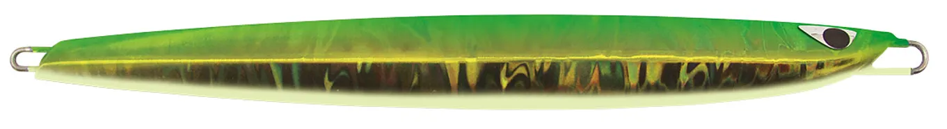 Metal Jig Cb One Zero Uno Semilong 200 g col. #253 Green Gold Glow
