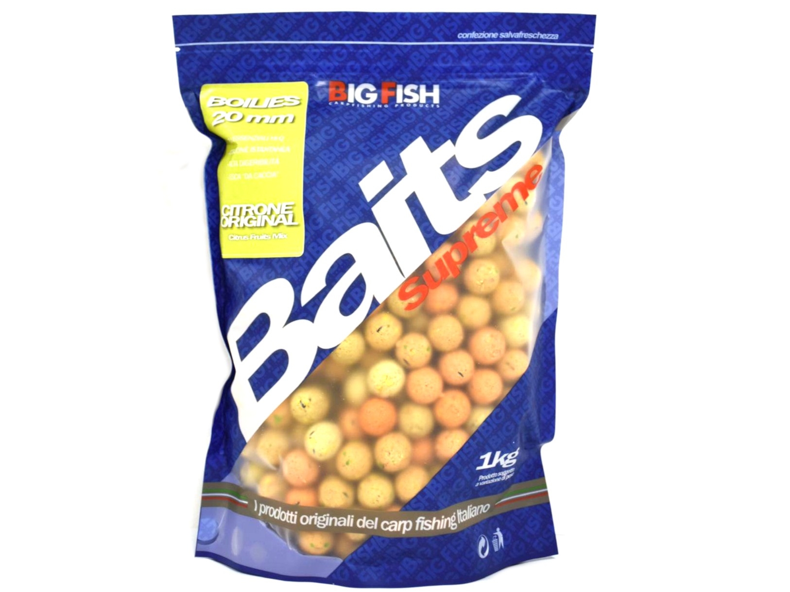 Boilies Big Fish Citrone original Agrumi 16 mm 1 kg Boilies Big Fish Citrone original Agrumi 16 mm 1 kg